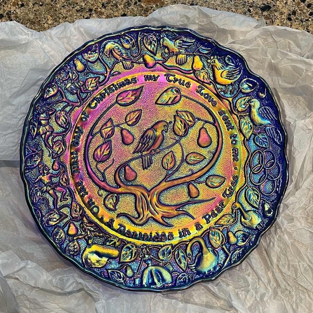 COPY - The 12 days of Christmas glass plates